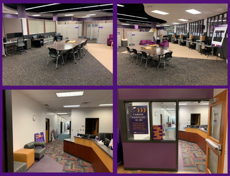 Photo collage of Maucker Union rooms